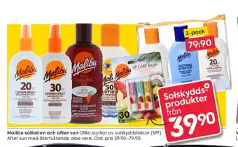 Rusta Malibu sun solskyddskräm erbjuda