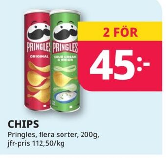 Tempo Pringles chips erbjuda