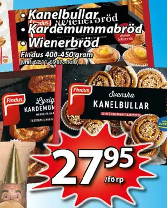 Kanelbullar kardemummabröd wienerbröd