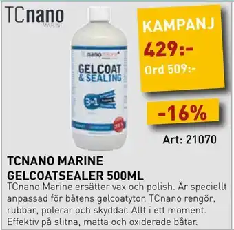 SeaSea Tcnano marine gelcoatsealer 500ml erbjuda