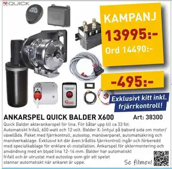 SeaSea Ankarspel quick balder x600 erbjuda