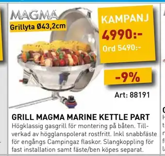 SeaSea Grill magma marine kettle part erbjuda