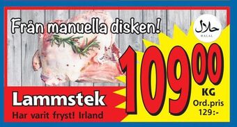 Supergrossen Lammstek erbjuda