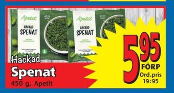 Supergrossen Spenat erbjuda