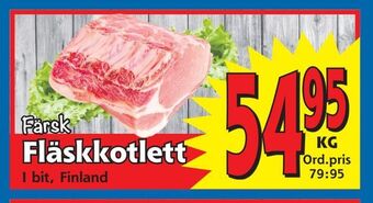 Supergrossen Fläskkotlett erbjuda