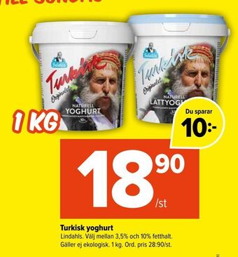 Coop Extra Turkisk yoghurt erbjuda