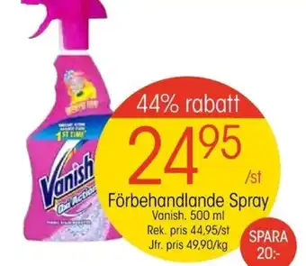 EKO Vanish Förbehandlande Spray erbjuda