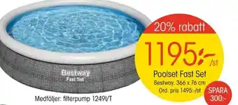 EKO Bestway Poolset Fast Set erbjuda