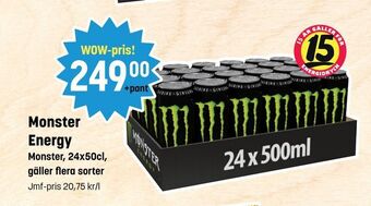 Eurocash Monster Energy erbjuda