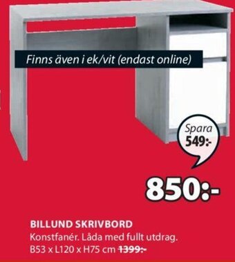 JYSK Billund Skrivbord erbjuda