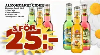 Nya Pulsen Alkoholfri cider erbjuda