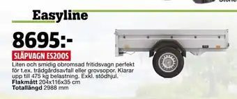 Bauhaus Easyline Släpvagn ES200S erbjuda