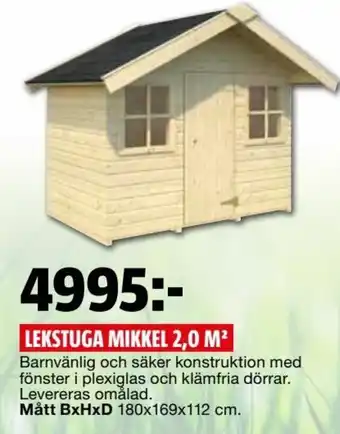 Palmako Lekstuga Mikkel 2,0 m2