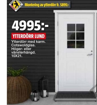 Bauhaus Ytterdörr Lund erbjuda