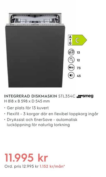 Electrolux Home Integrerad diskmaskin erbjuda