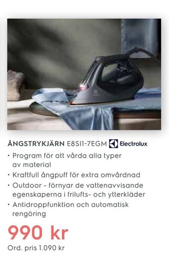 Electrolux Home ÅNGSTRYKJÄRN erbjuda