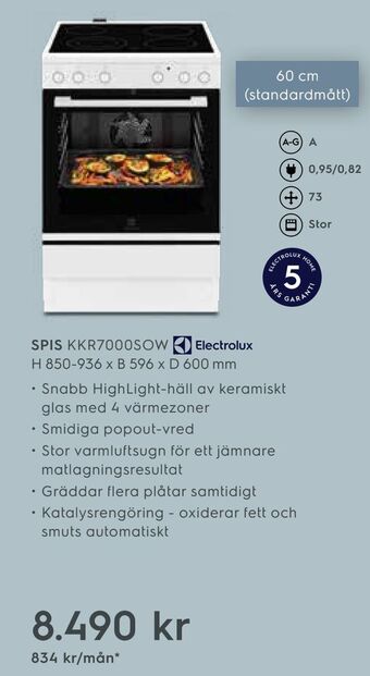 Electrolux Home Spis KKR7000SOW erbjuda