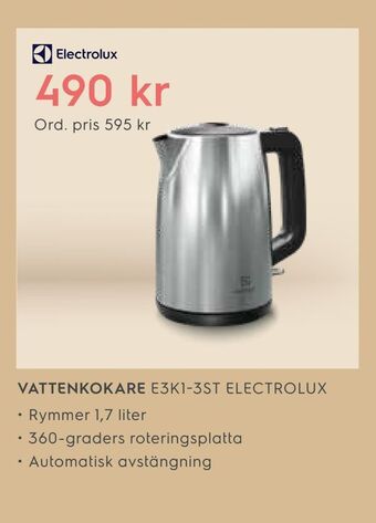 Electrolux Home Vattenkokare erbjuda