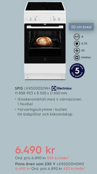Electrolux Home Electrolux spisar erbjuda