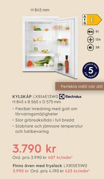 Electrolux Home Electrolux kylskåp erbjuda