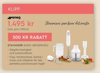 Electrolux Home Smeg stavmixer erbjuda