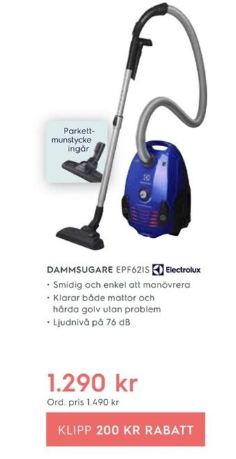 Electrolux Home Electrolux dammsugare erbjuda
