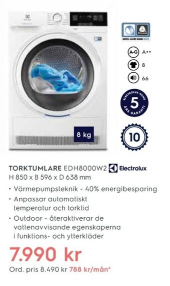 Electrolux Home Electrolux tvättmaskin erbjuda