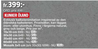 Bauhaus Klinker Öland erbjuda