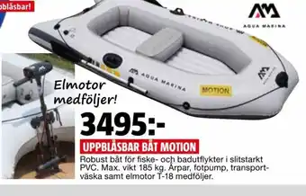Aqua Marina Uppblåsbar Båt Motion