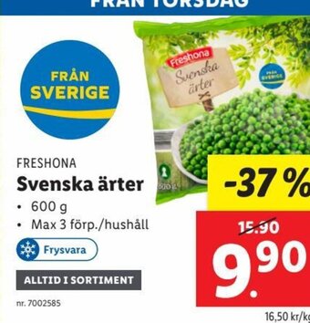 Lidl Svenska ärter erbjuda