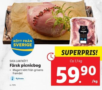 Lidl Färsk picnicbog erbjuda
