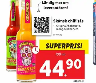 Lidl Skånsk chili sås erbjuda