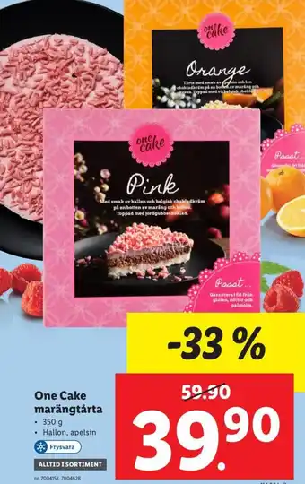 Lidl One Cake Marängtårta erbjuda