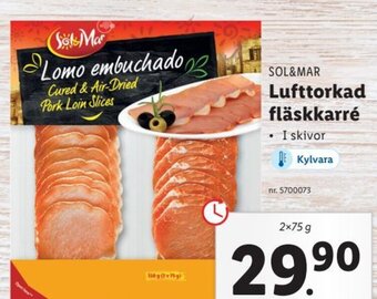 Lidl Lufttorkad Fläskkarré erbjuda
