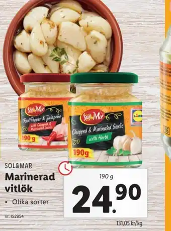 Lidl Marinerad vitlök erbjuda