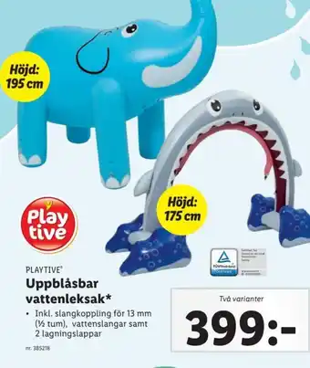 Lidl Uppblåsbar Vattenleksak erbjuda