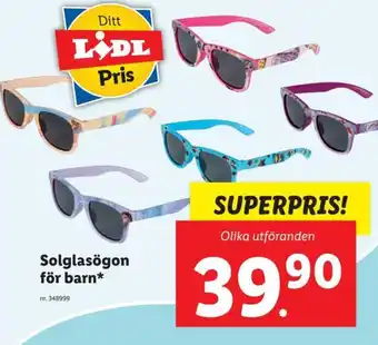 Solglasögon för barn