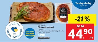 Lidl Flintastek original erbjuda