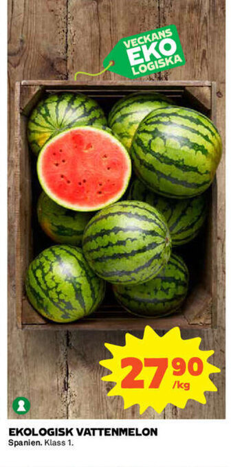 Coop Forum Ekologisk vattenmelon erbjuda