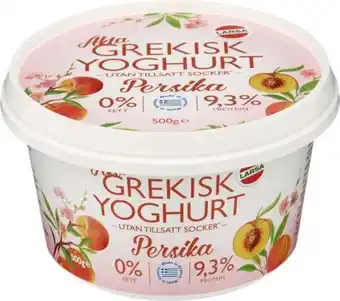 City Gross Äkta grekisk yoghurt 0% persika erbjuda
