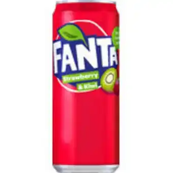 Strawberry/kiw läsk burk fanta 33cl