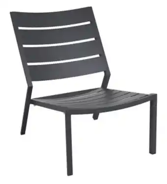 Delia loungefåtölj aluminium antracit