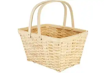 Flätad picknickkorg, natur
