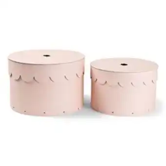 Jox 2-pack circus runda askar rosa