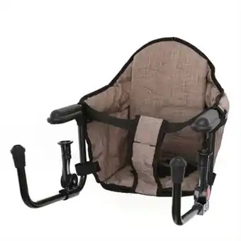 Babyseat stol på bord brown/black