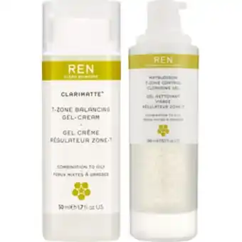 Parfym Clarimatte t-zone balancing gel cream 50ml + control cleansing gel 150ml erbjuda