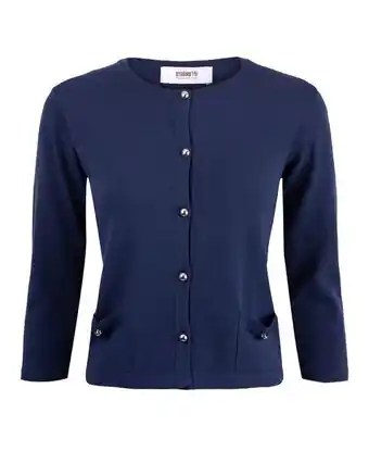 Cardigan with buttons navy