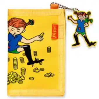 Plånbok pippi gul