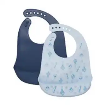 Haklapp silikon 2-pack, dark denim