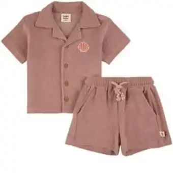 Buddy & hope gots skjorta och shorts-set mauve